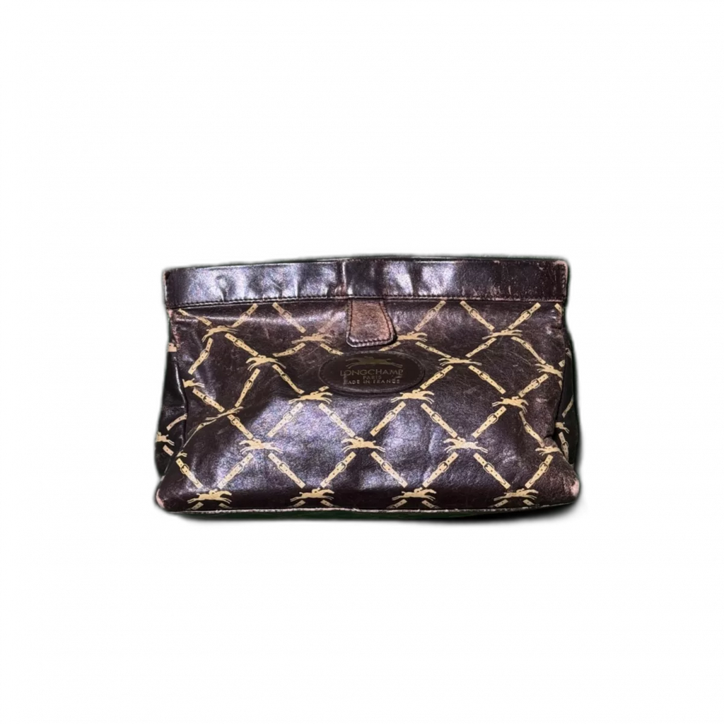 LONGCHAMP Pochette vintage Longchamp marron