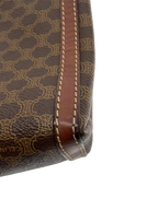 CÉLINE Pochette clutch toile Macadam marron