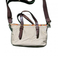 Paul Smith Sac en toile beige est doté de lanières en cuir marron