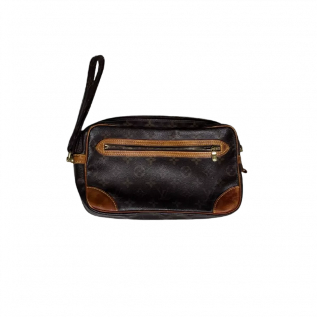 LOUIS VUITTON Marly Dragonne PM pochette avec dragonne poignet, zip frontal