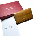 FERRAGAMO Porte-clé en cuir Salvatore Ferragamo, marron