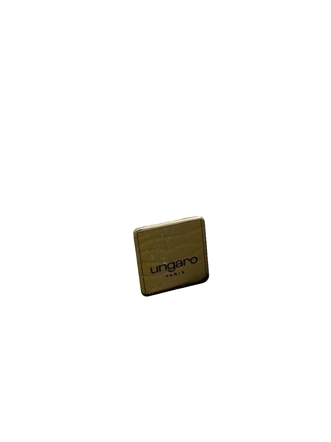 UNGARO Sac bandoulière cuir grainé crème fermoir cœur doré