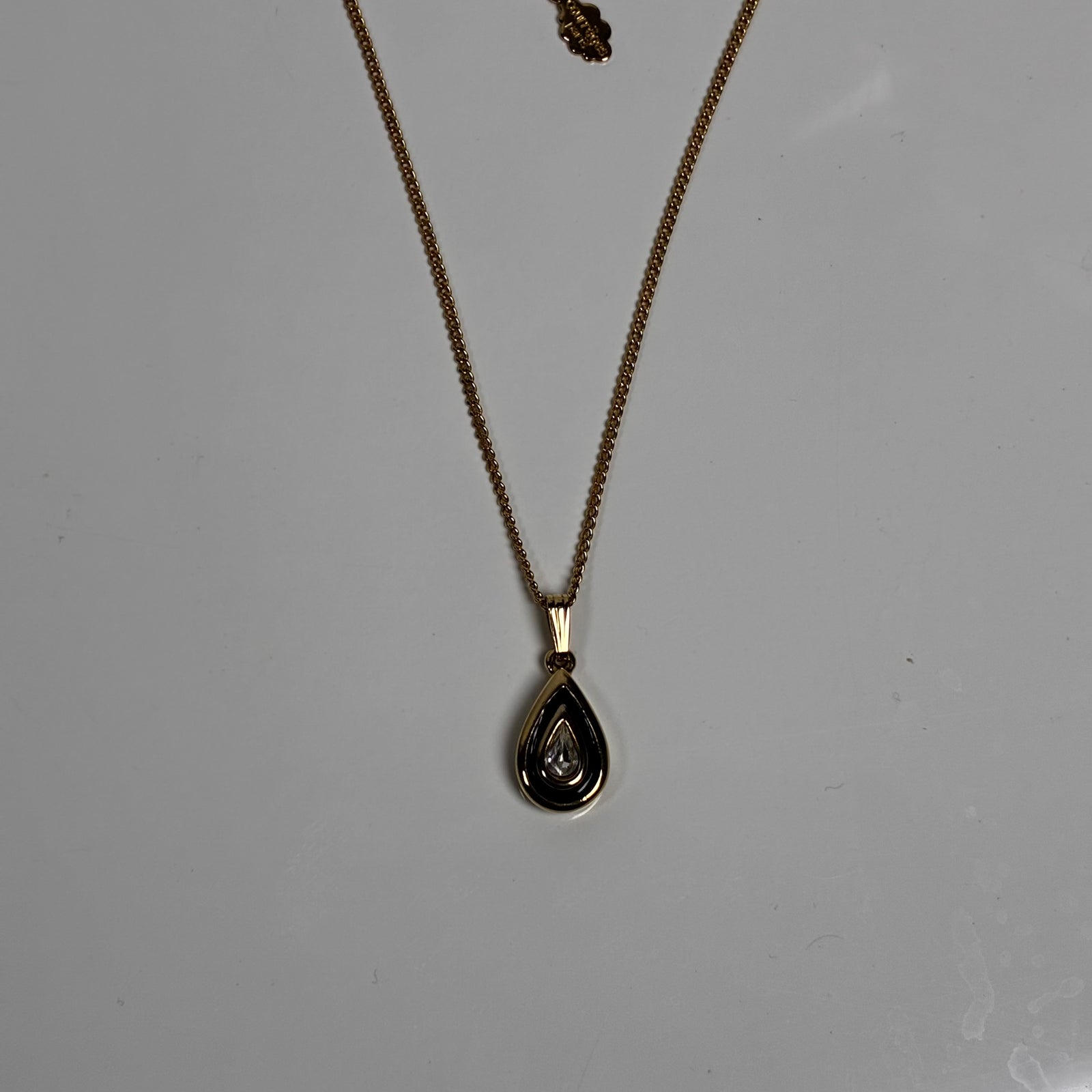 Courrèges Paris drop pendant necklace