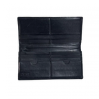 LOEWE Portefeuille long Loewe bleu sombre à rayure intérieur noir