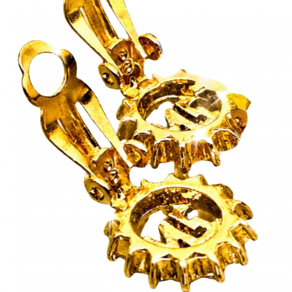 NINA RICCI Boucles d'oreilles Nina Ricci logo NR et strass