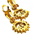 NINA RICCI Boucles d'oreilles Nina Ricci logo NR et strass