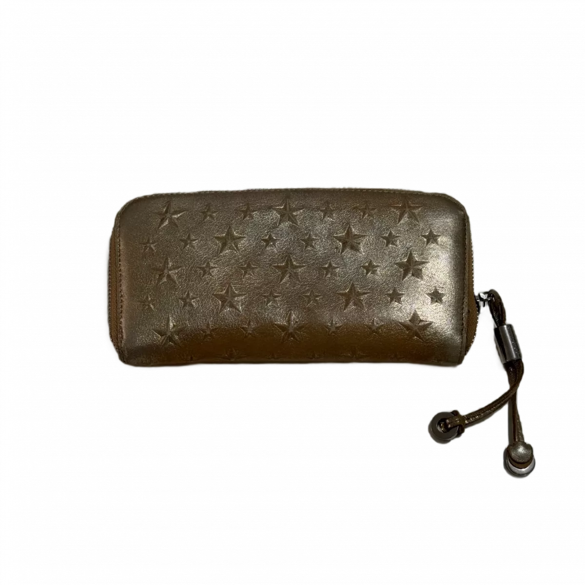Jimmy Choo Portefeuille long Jimmy Choo doré étoiles & paillettes