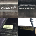 CHANEL Black Patent Leather Chocolate Bar WOC