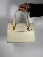 Ungaro Beige Twisted City Bag MM