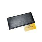 Giovanni Valentino Wallet Black Leather Long Bifold Italian Designer Vintage