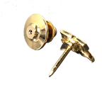 COURRÈGES Broche à logo , couleur or, insigne