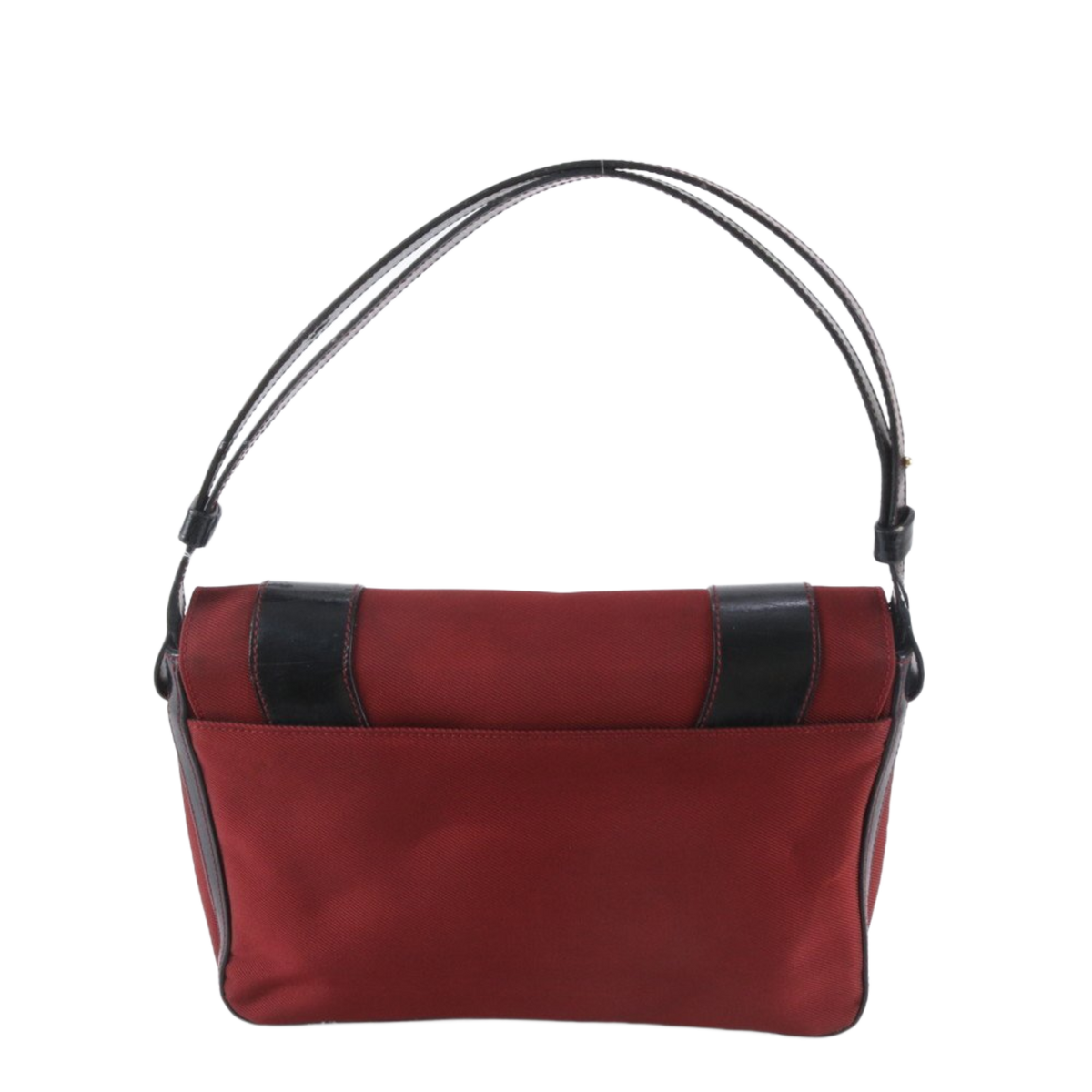 GIVENCHY Sac bandoulière en cuir et toile rouge et noir