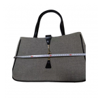 UNGARO Sac banane Ungaro gris et bijouterie croché
