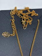 Courrèges Paris Initial AC pendant necklace