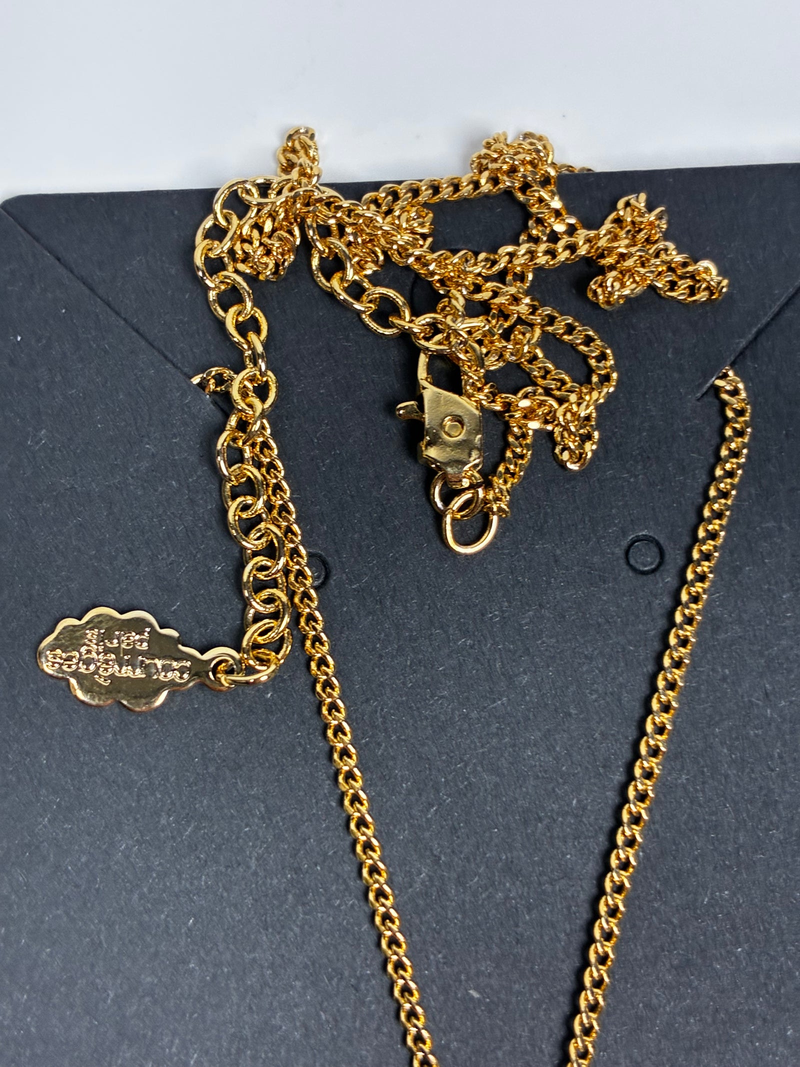 Courrèges Paris Initial AC pendant necklace