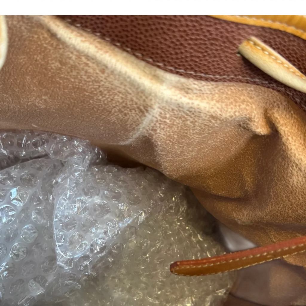 COURRÈGES Sac noé marron et cuir vachette