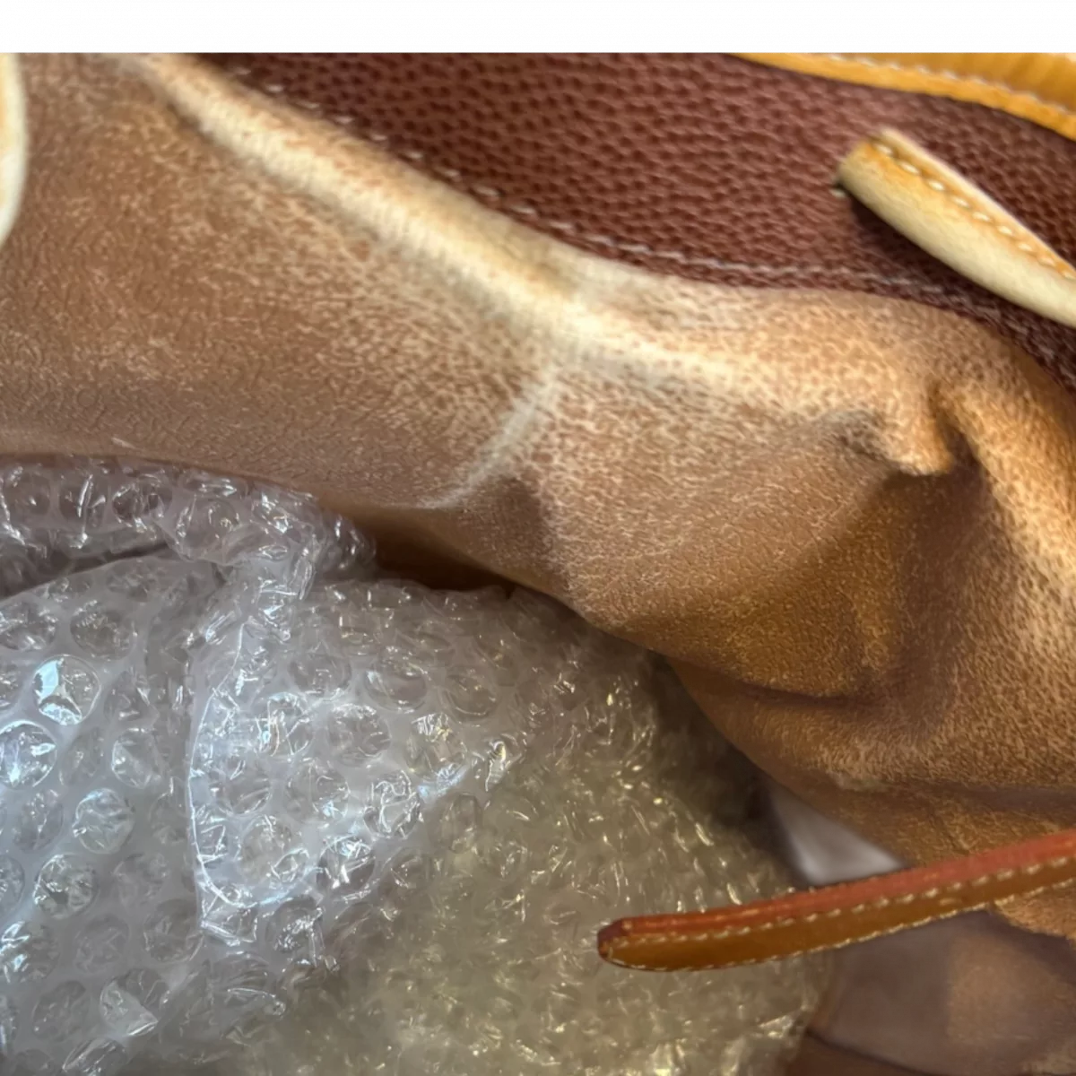 COURRÈGES Sac noé marron et cuir vachette