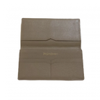 SAINT LAURENT Portefeuille long YSL toile beige&marron