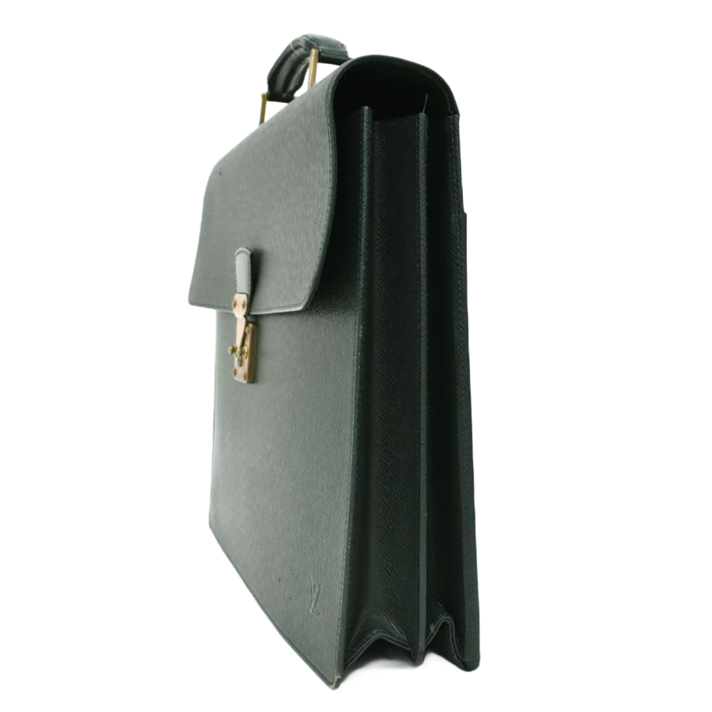 LOUIS VUITTON Porte-document LV Moscova vert taiga épicéa