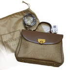NINA RICCI Sac bandoulière taupe et bijouterie doré avec bandoulière et dustbag