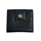 Autre Portefeuille Bulgari noir avec logo bouton argenté