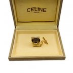 CELINE  Broche Or x Argent Triomphe Business Gentleman WBOITE