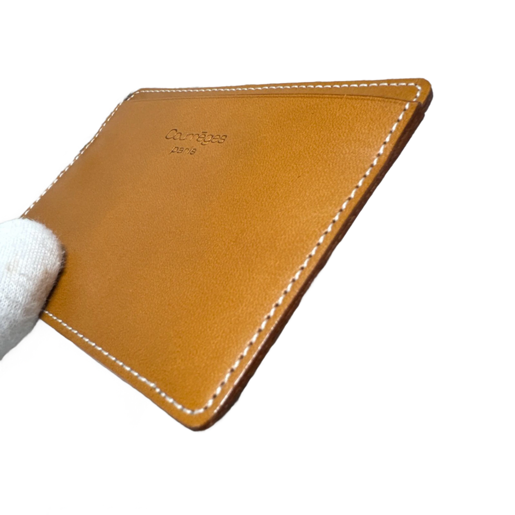COURRÈGES Porte-carte cuir marron unisex