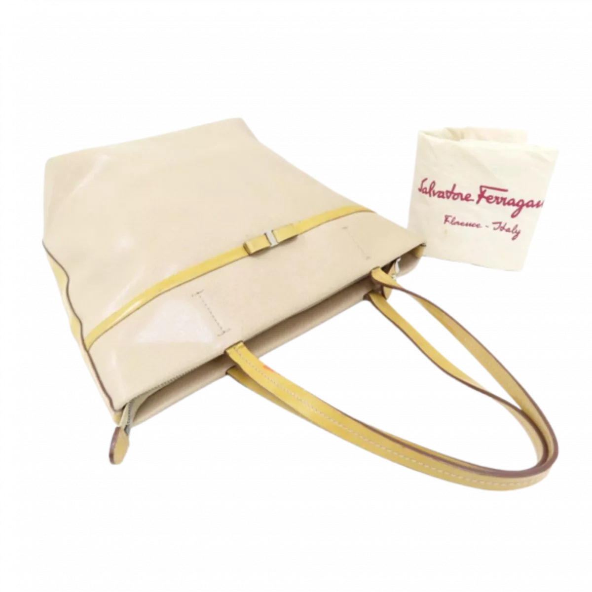 FERRAGAMO Sac cabas Salvatore Ferragamo Ruban Vara en cuir de veau