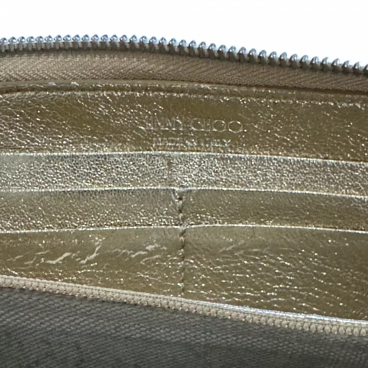 Jimmy Choo Portefeuille long Jimmy Choo doré étoiles & paillettes