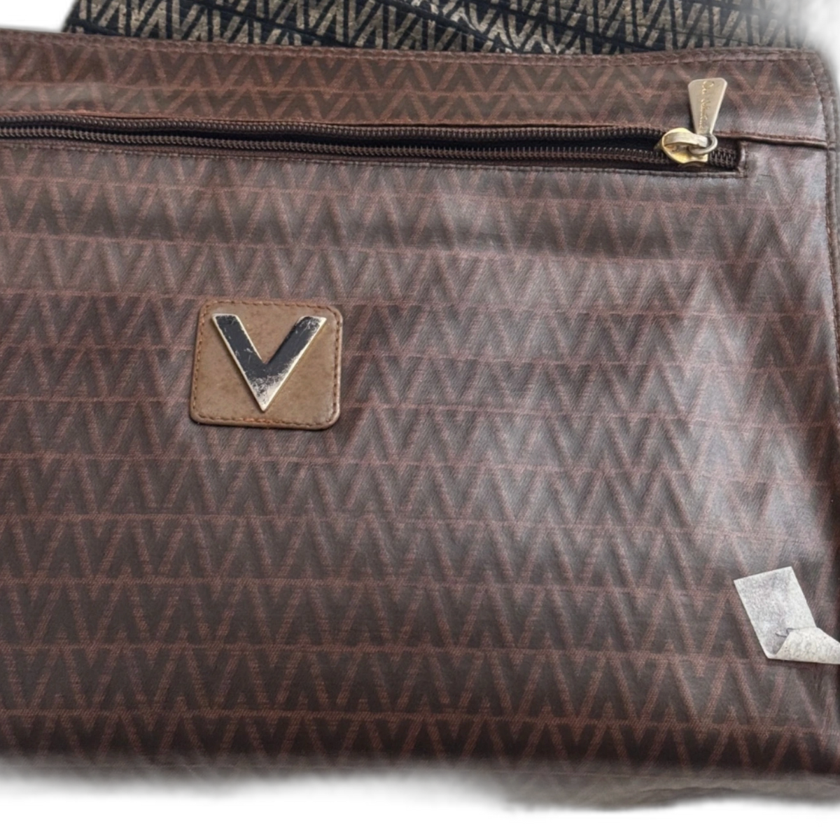 VALENTINO Pochette mario valentino GM marron monogramé avec dustbag