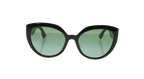 Christian Dior Sunglasses Black Cat-eye Gold CD Logo DDiorF Italy