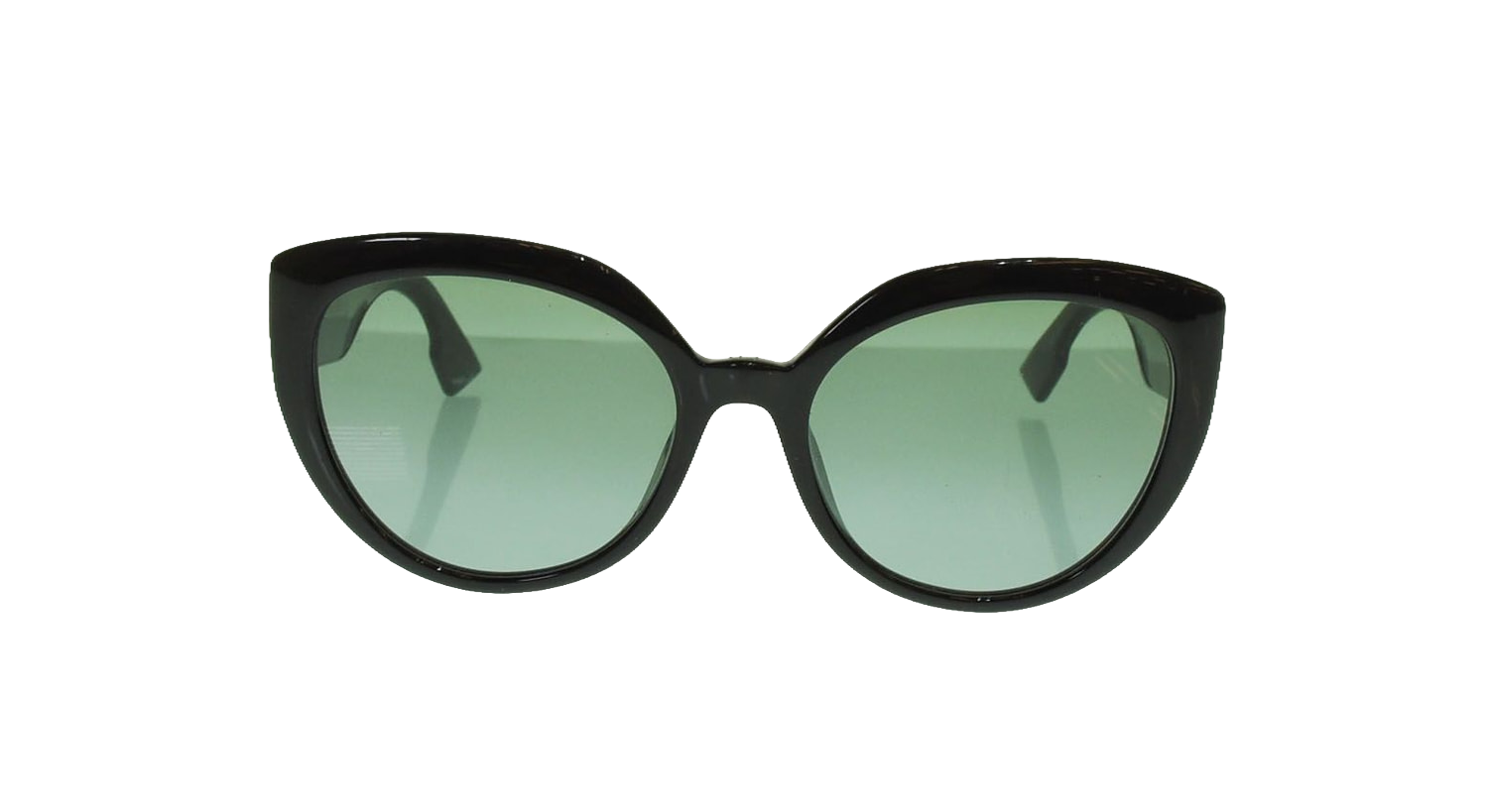 Christian Dior Sunglasses Black Cat-eye Gold CD Logo DDiorF Italy