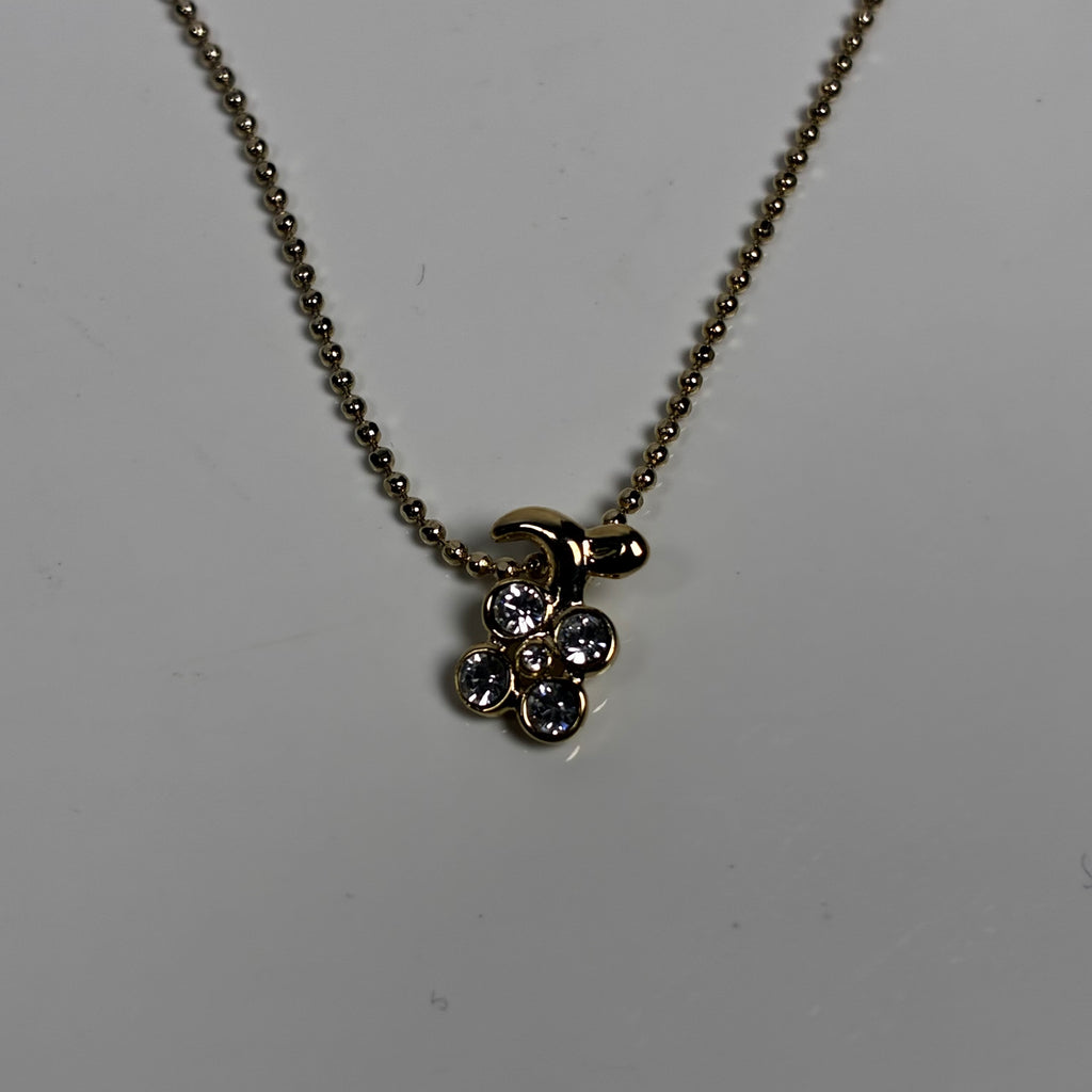 Courreges gold flower necklace