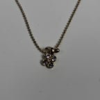 Courreges gold flower necklace