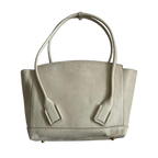Bottega Veneta Cream Grained Leather Tote Bag