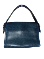 Ungaro Black Embossed Leather Top Handle Handbag
