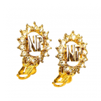 NINA RICCI Boucles d'oreilles Nina Ricci logo NR et strass