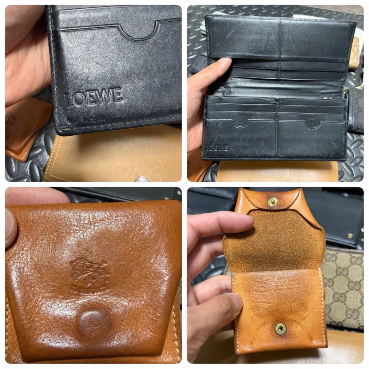 LOTX15 WALLETS & POCHETTES LUXE GUCCI FERRAGAMO PRADA (à l'unité)