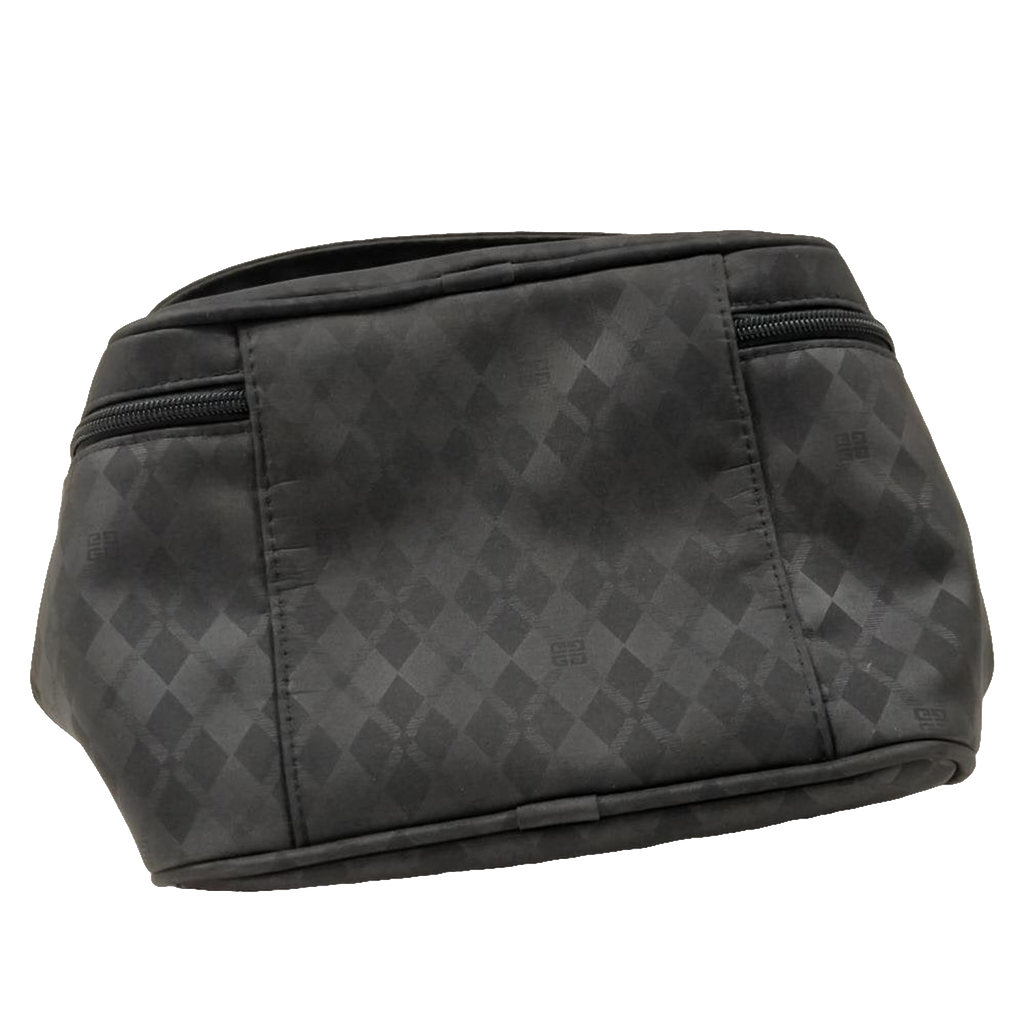 Givenchy Vanity Bag Black Rhinestone 4G Logo Jacquard Cosmetic Case