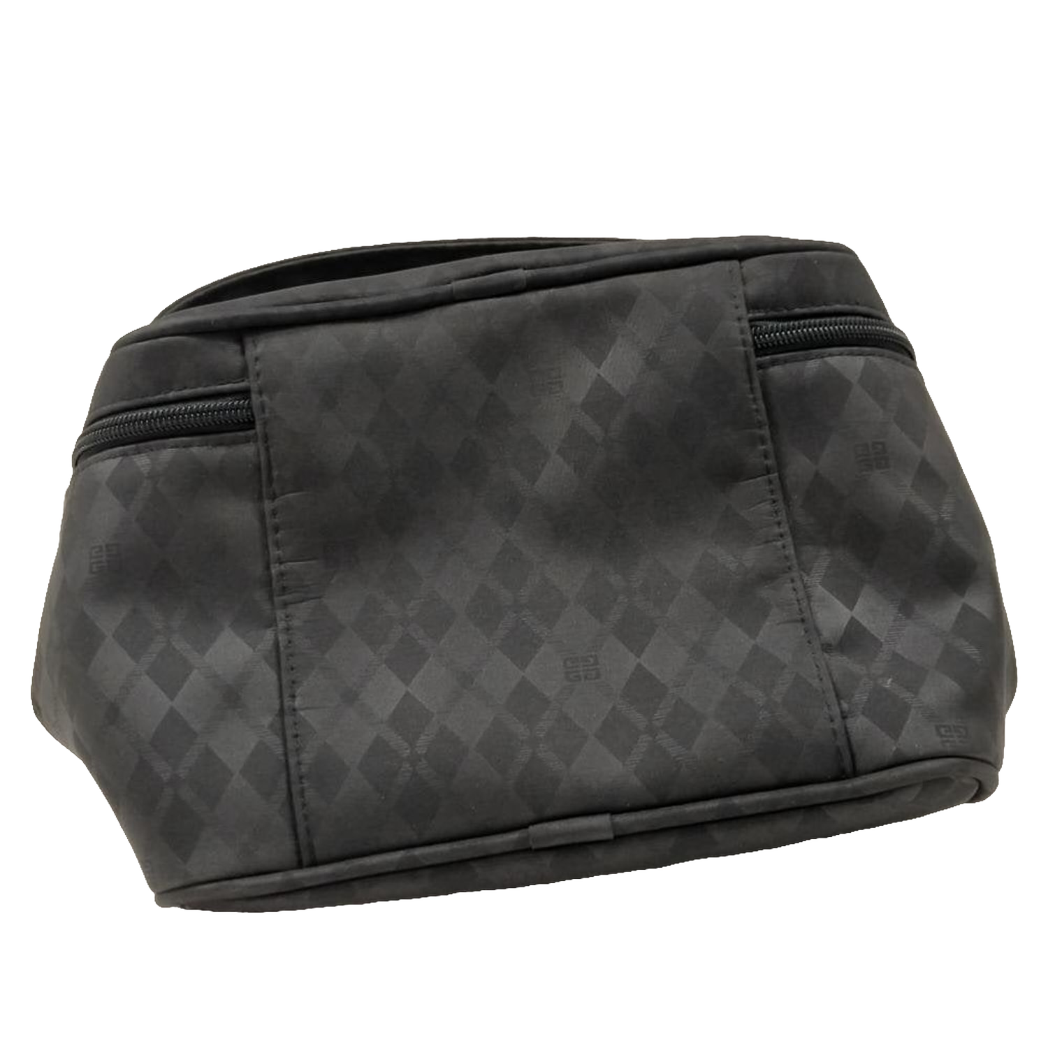 Givenchy Vanity Bag Black Rhinestone 4G Logo Jacquard Cosmetic Case