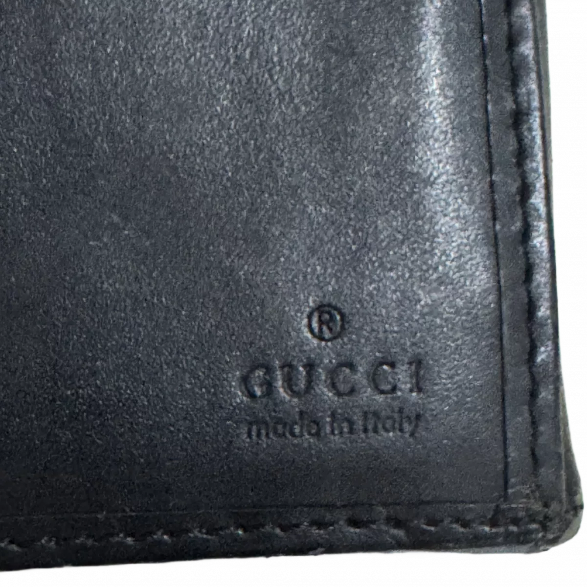 GUCCI Portefeuille long toile GG Noir & bande tricolore Gucci