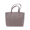 Ungaro Grey Leather Tote Bag