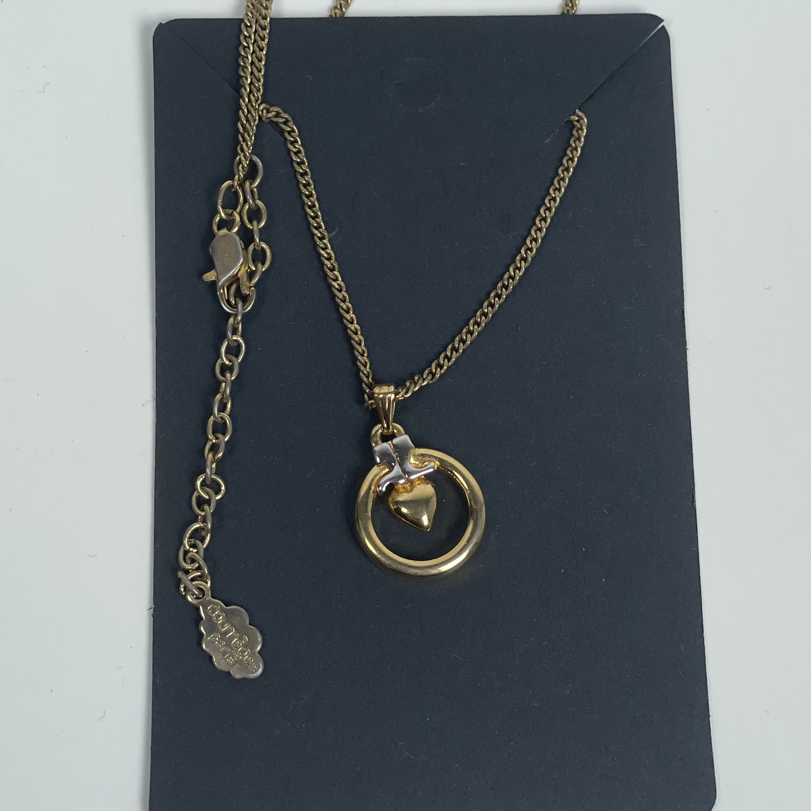 Courreges Halsketting met harten en ringen