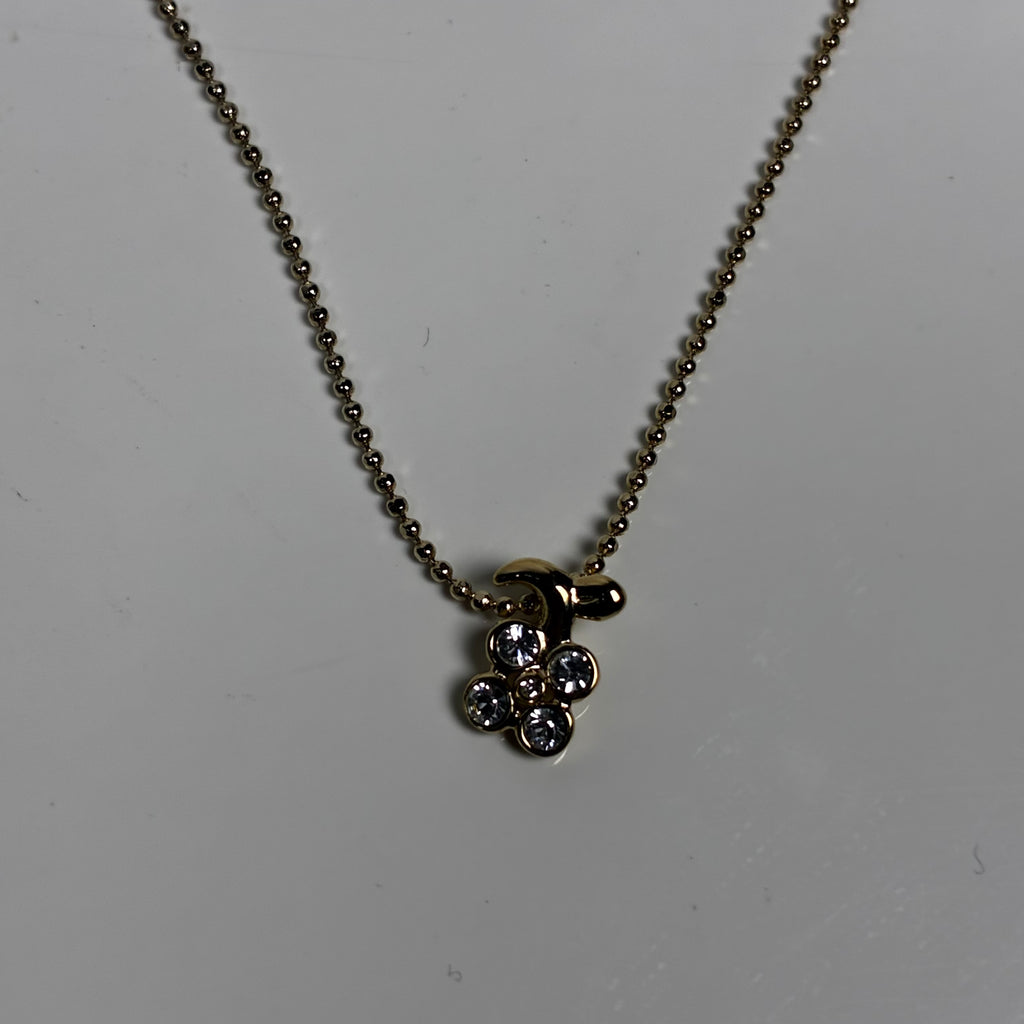 Courreges gold flower necklace