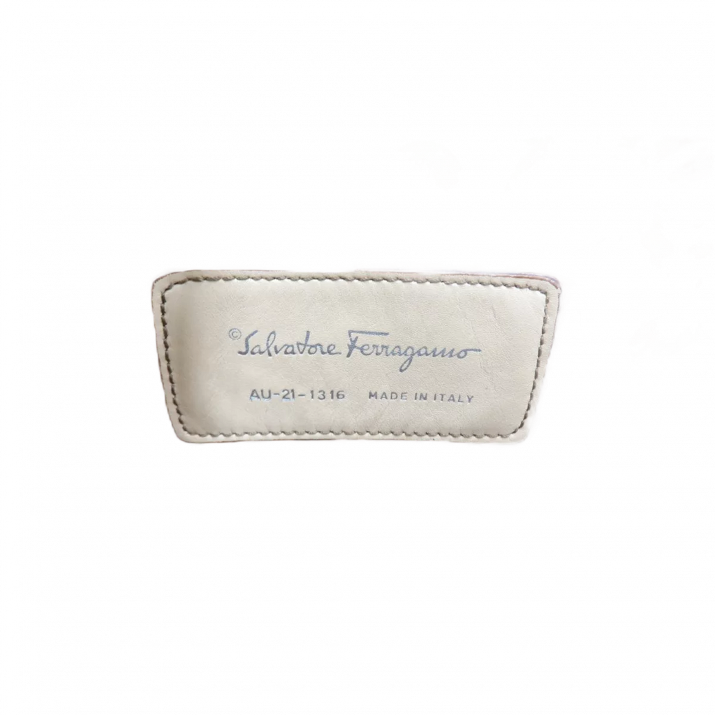 FERRAGAMO Sac fourre-tout Salvatore Ferragamo en vinyle marron logo ferragamo monogramé