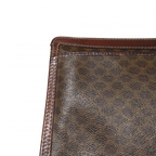 CELINE Pochette Celine en cuir PVC Macadam PM