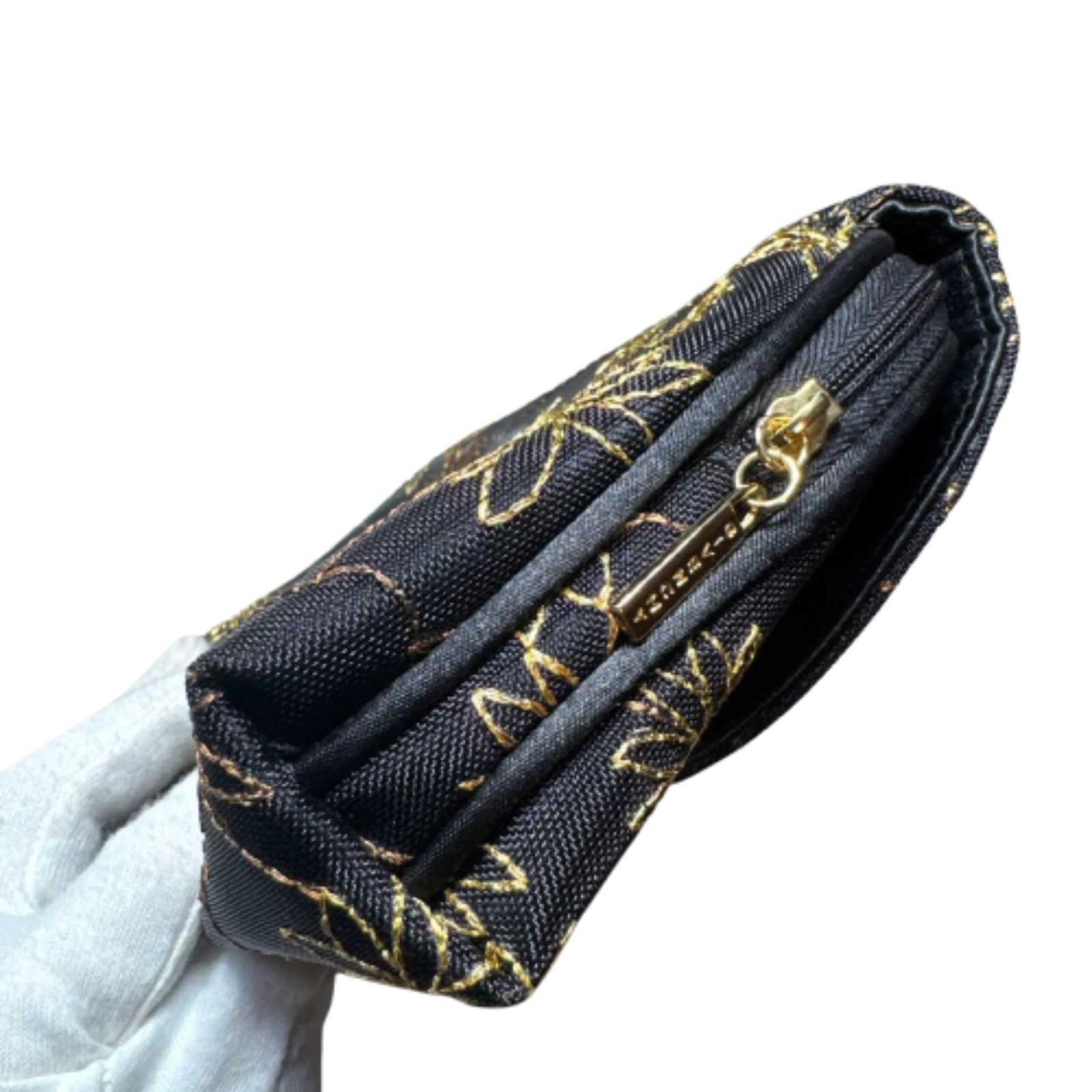 GIVENCHY Pochette Neuve étui pour petits objets trousse de maquillage, noir et or