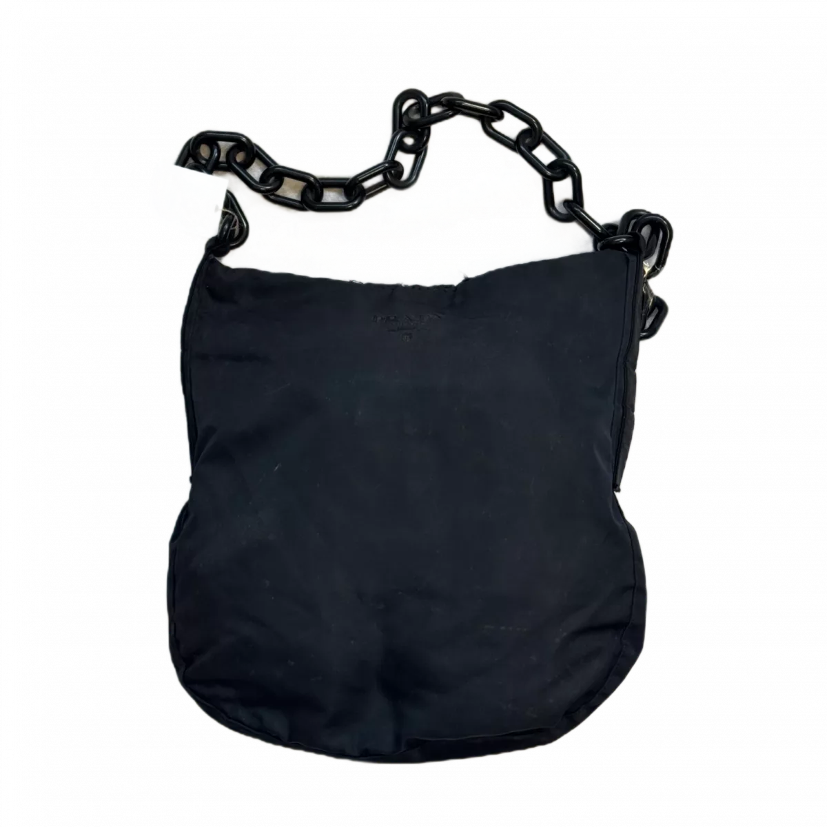 PRADA Sacoche noir avec chaine noir