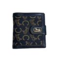 CELINE Portefeuille Céline monogrammé C et calèche bleu marine