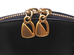 Ungaro Black Leather Top Handle Handbag